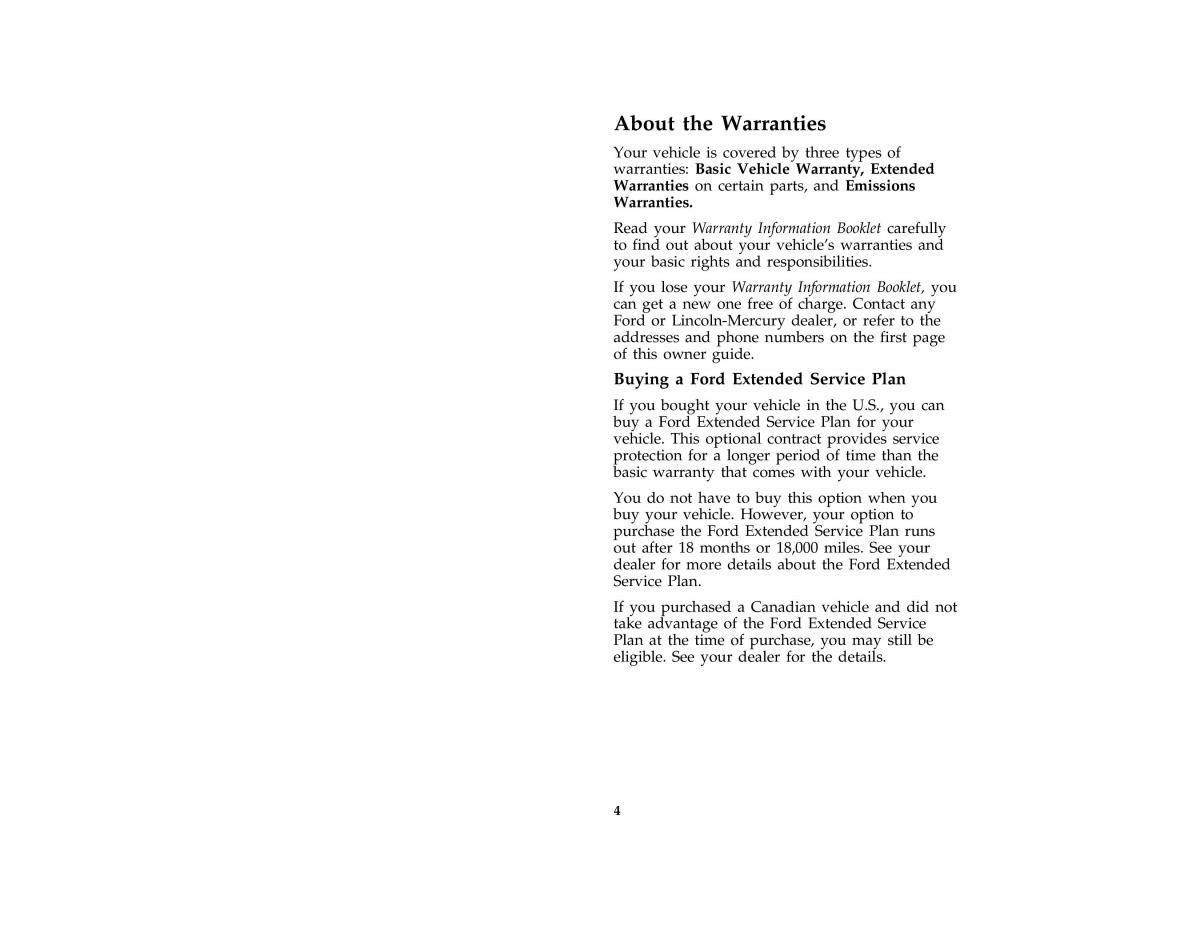 Ford Mustang IV 4 owners manual / page 7