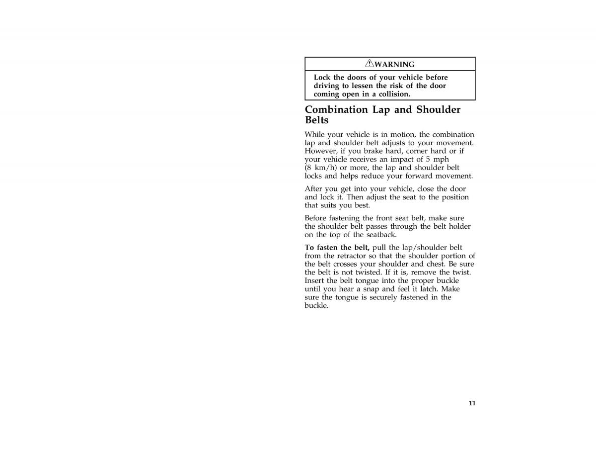 Ford Mustang IV 4 owners manual / page 13