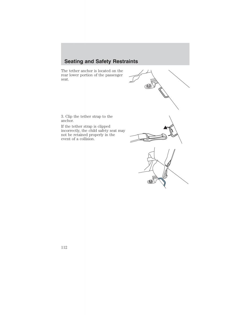 Ford Ranger Mazda B Series owners manual / page 112