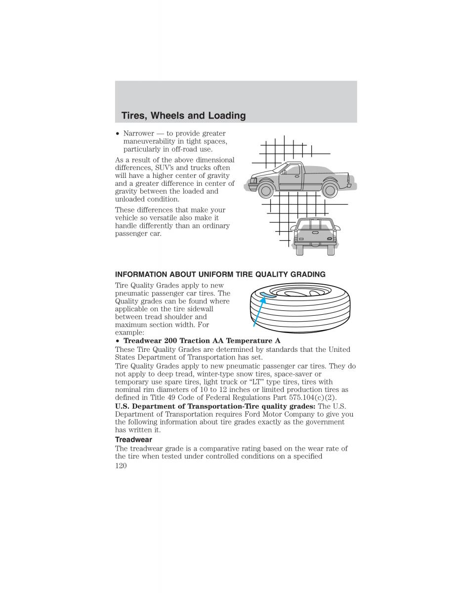 Ford Ranger Mazda B Series owners manual / page 120