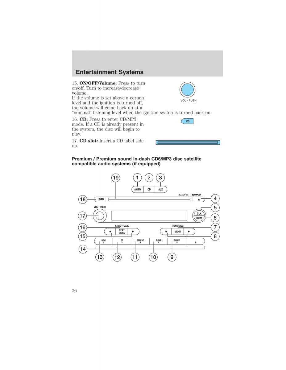 Ford Ranger Mazda B Series owners manual / page 26