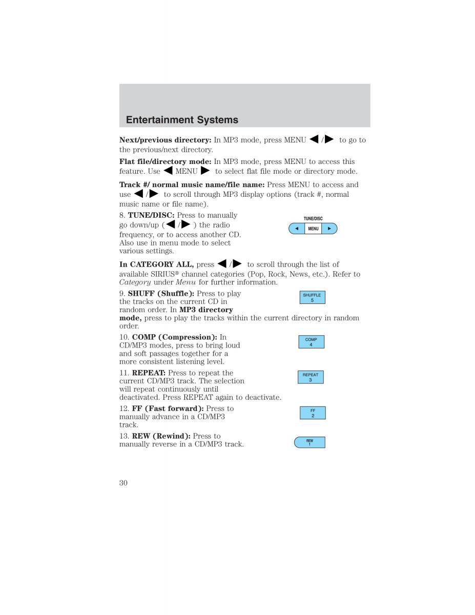 Ford Ranger Mazda B Series owners manual / page 30