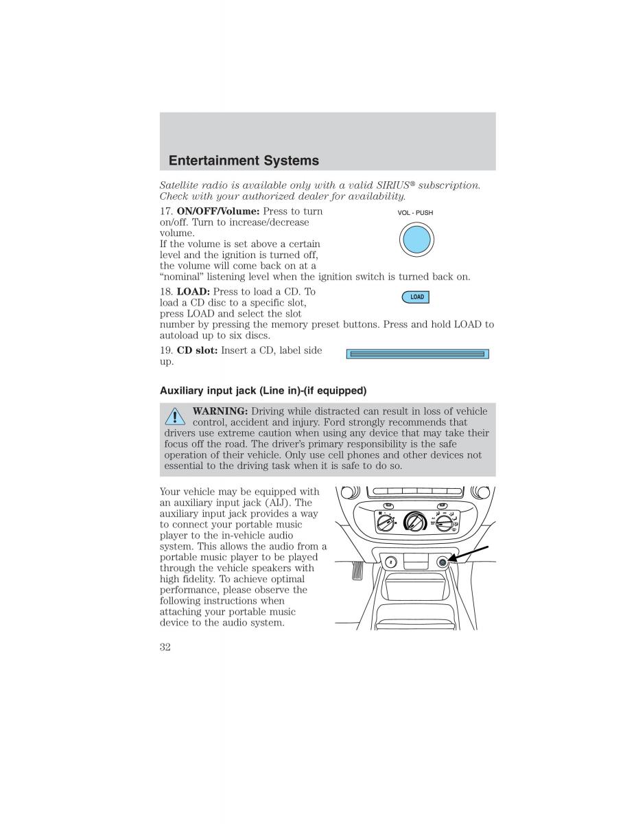 Ford Ranger Mazda B Series owners manual / page 32