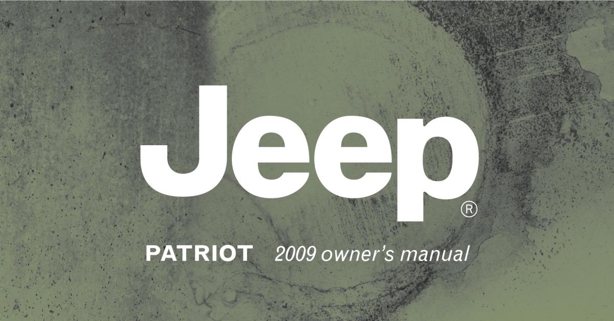 manual  Jeep Patriot owners manual / page 1