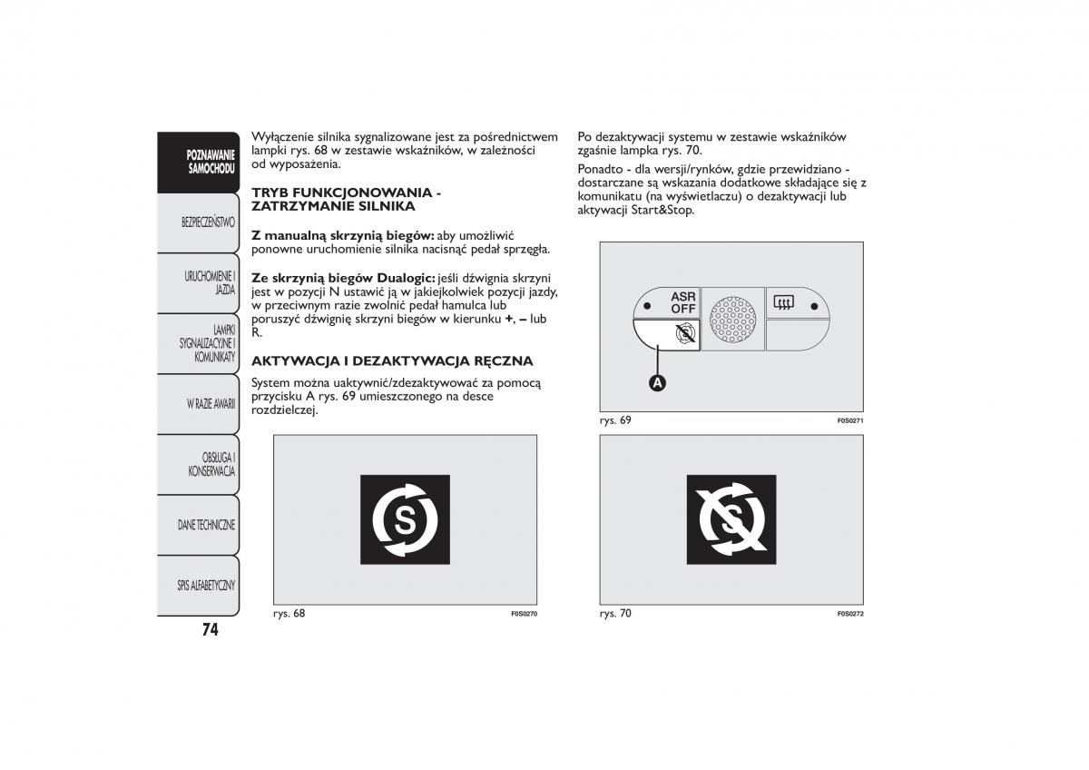 Fiat 500 instrukcja obslugi / page 77