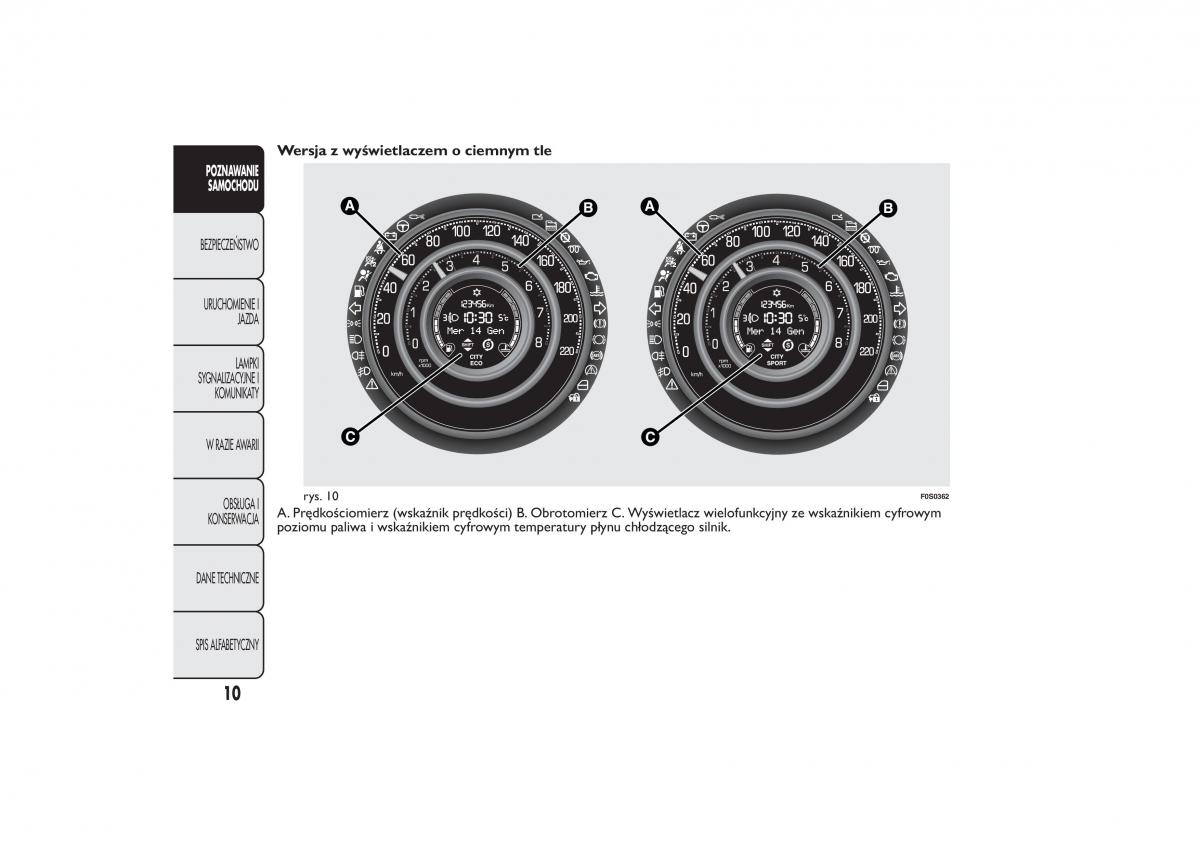 Fiat 500 instrukcja obslugi / page 13