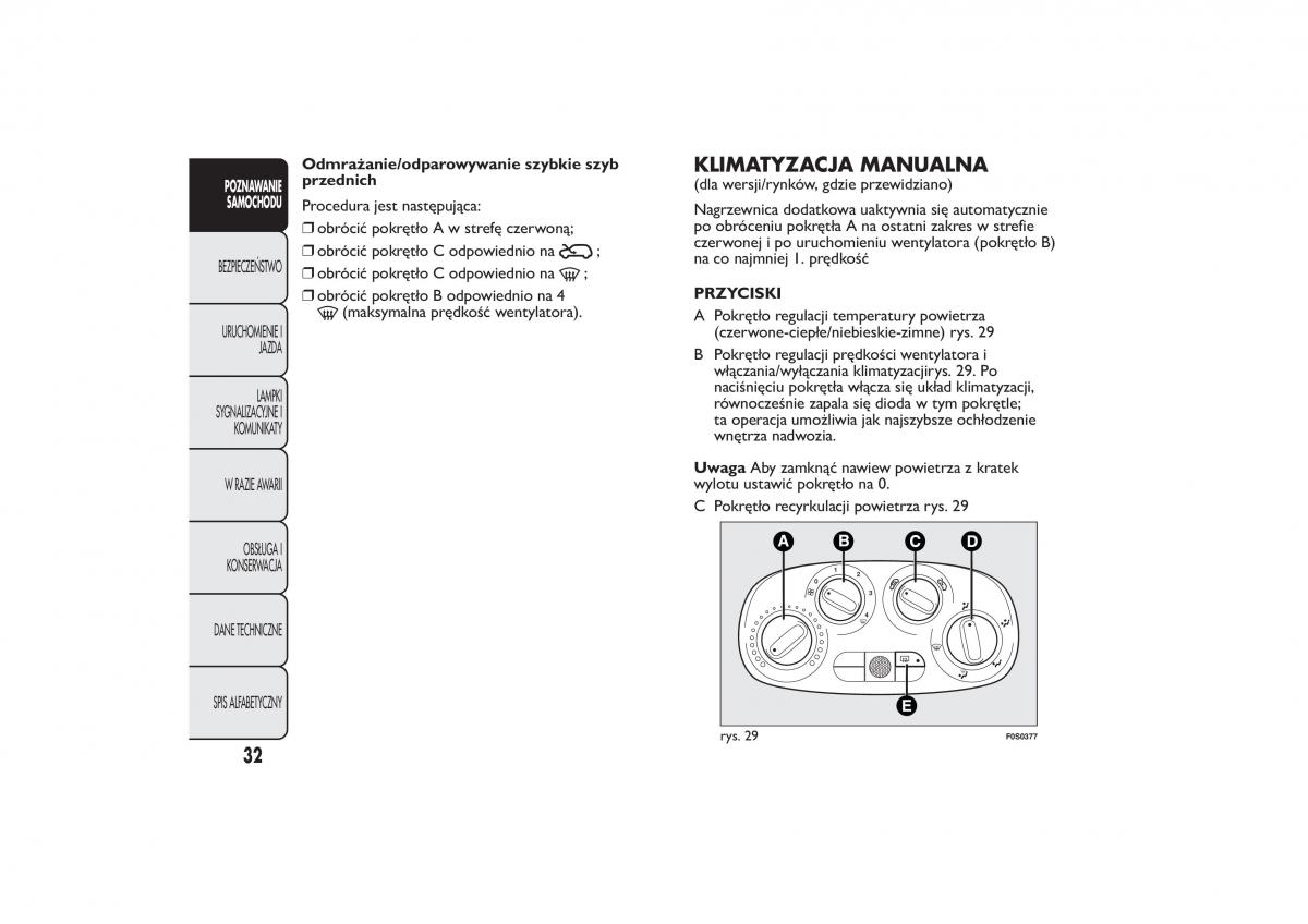 manual Fiat 500 Fiat 500 instrukcja page 35 pdf