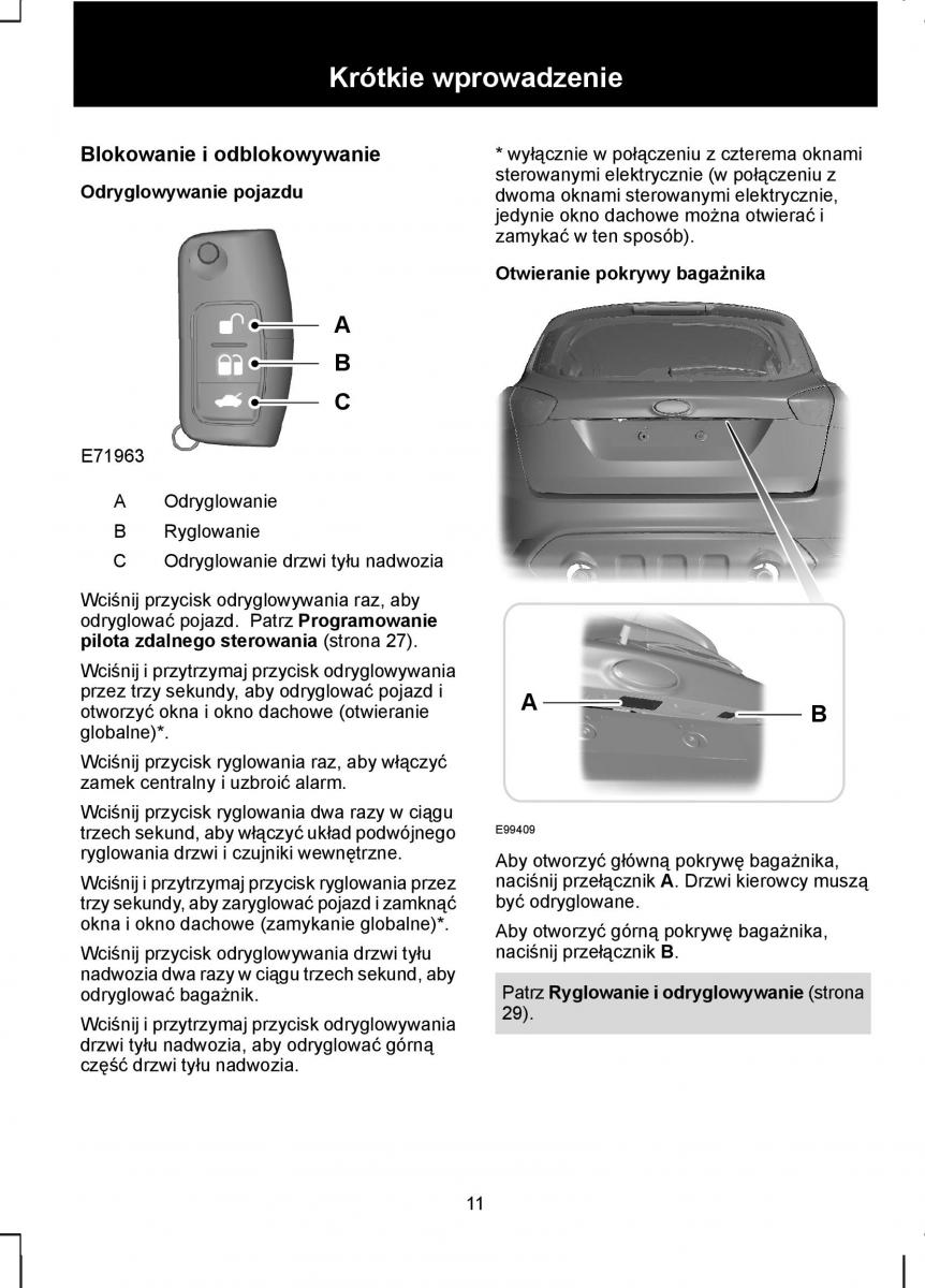 Ford Kuga I 1 instrukcja obslugi / page 13