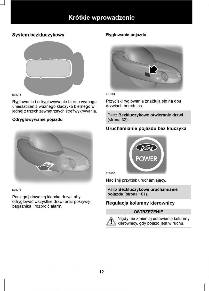 Ford Kuga I 1 instrukcja obslugi / page 14