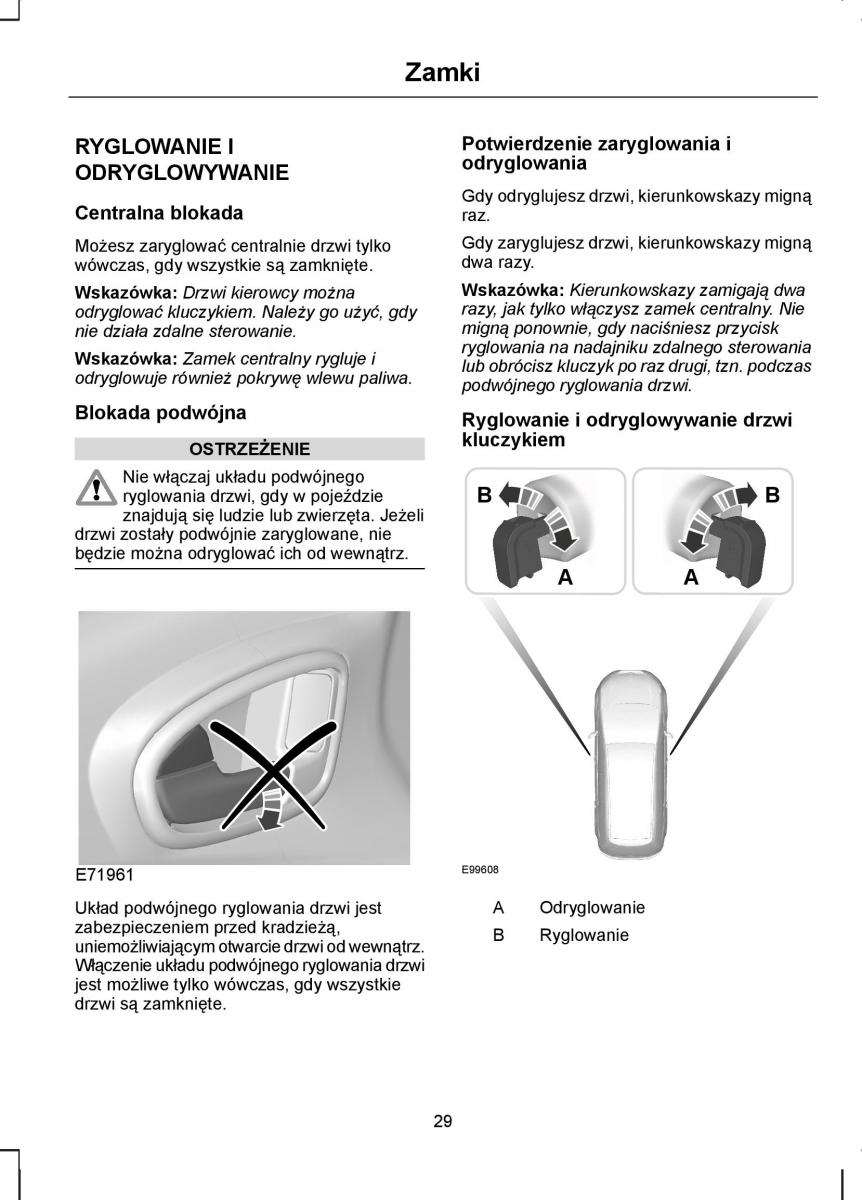 manual  Ford Kuga I 1 instrukcja / page 31