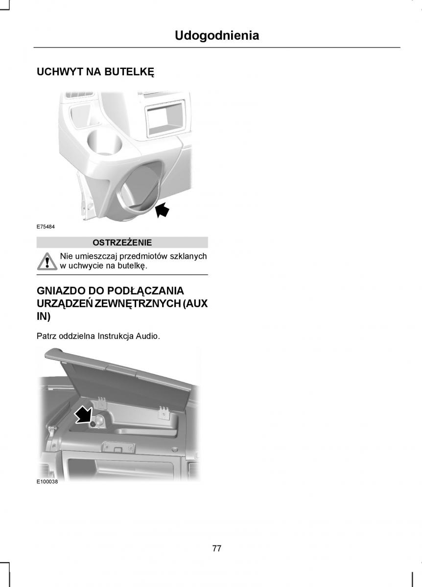 Ford Transit VII 7 instrukcja obslugi / page 79