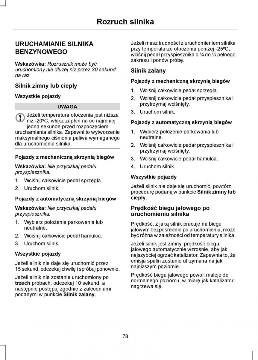 manual Ford / page 80