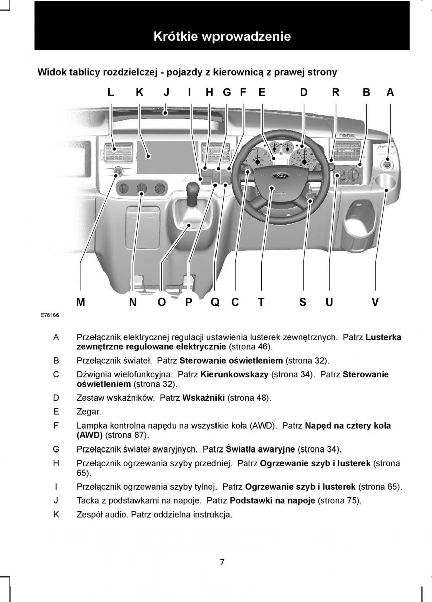 manual  Ford Transit VII 7 instrukcja / page 9