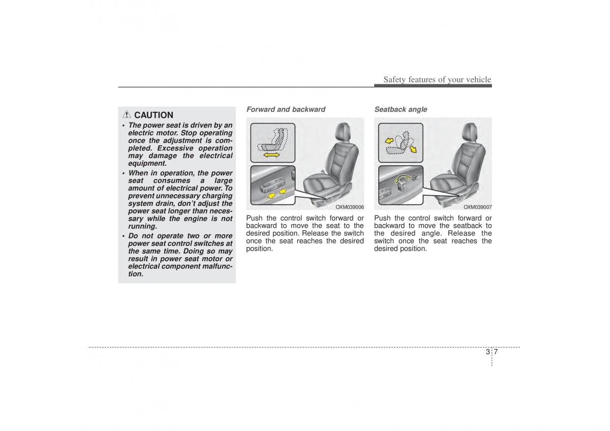 Kia Sorento II 2 owners manual / page 21