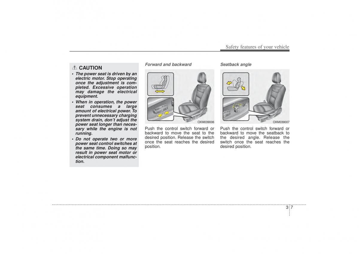 manual  Kia Sorento II 2 owners manual / page 21