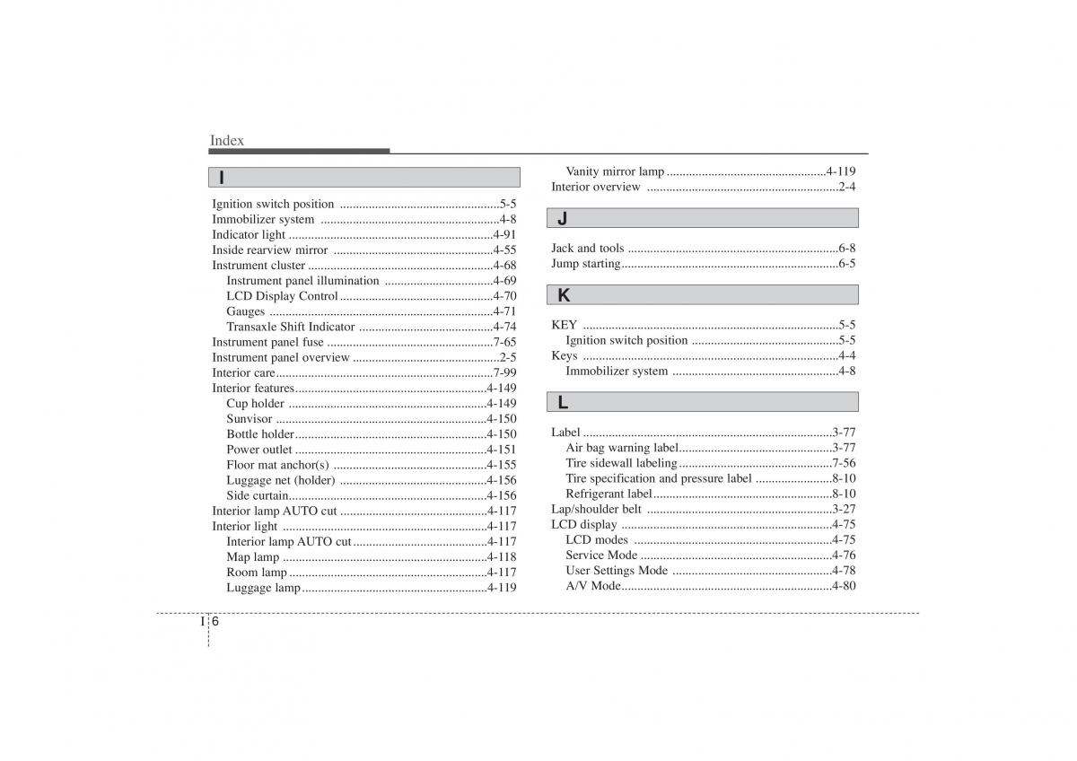 Kia Sorento II 2 owners manual / page 504