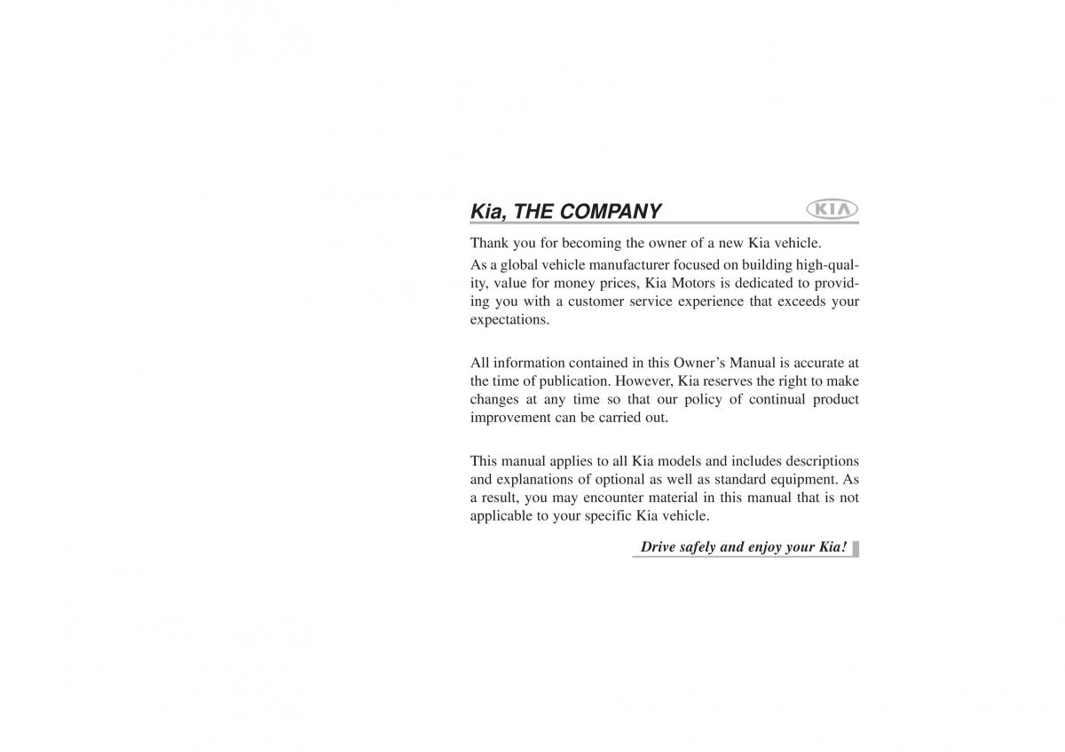 manual  Kia Sorento II 2 owners manual / page 1