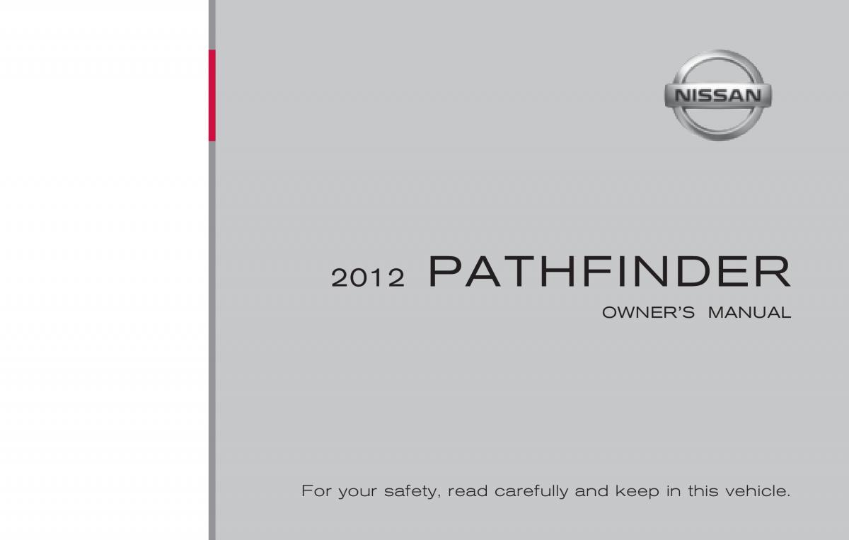 Nissan Pathfinder III 3 owners manual / page 1