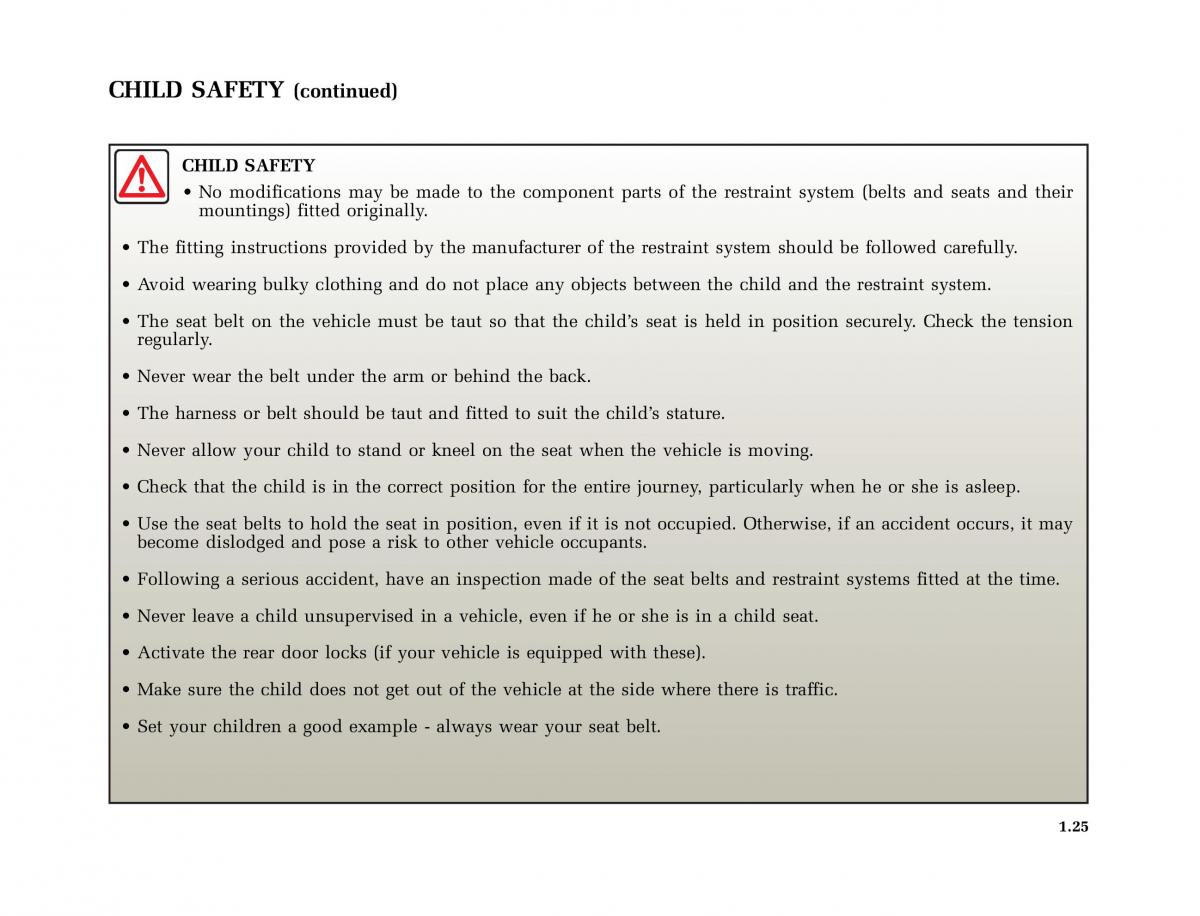 manual  Renault Megane I 1 phase II owners manual / page 30