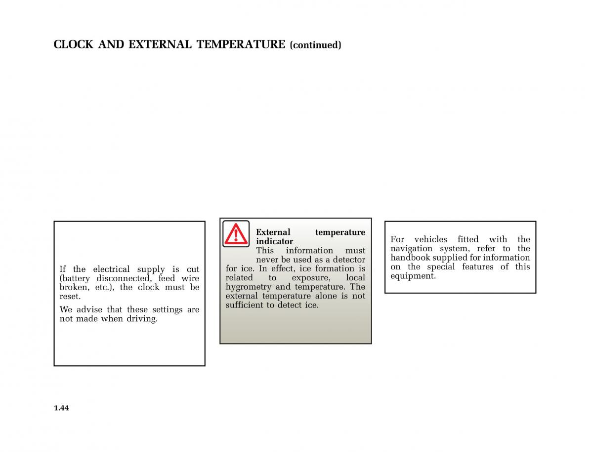 manual  Renault Megane I 1 phase II owners manual / page 49