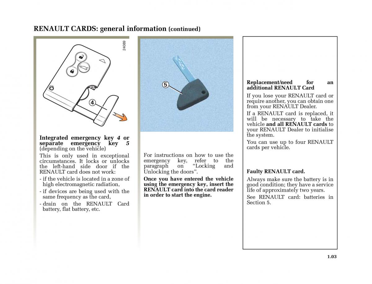 manual  Renault Megane II 2 owners manual / page 12