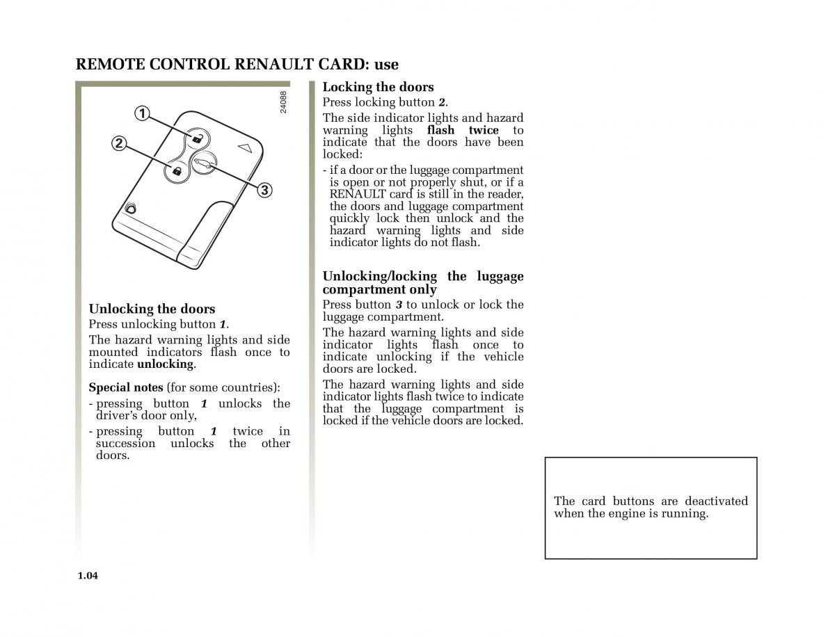 manual  Renault Megane II 2 owners manual / page 13