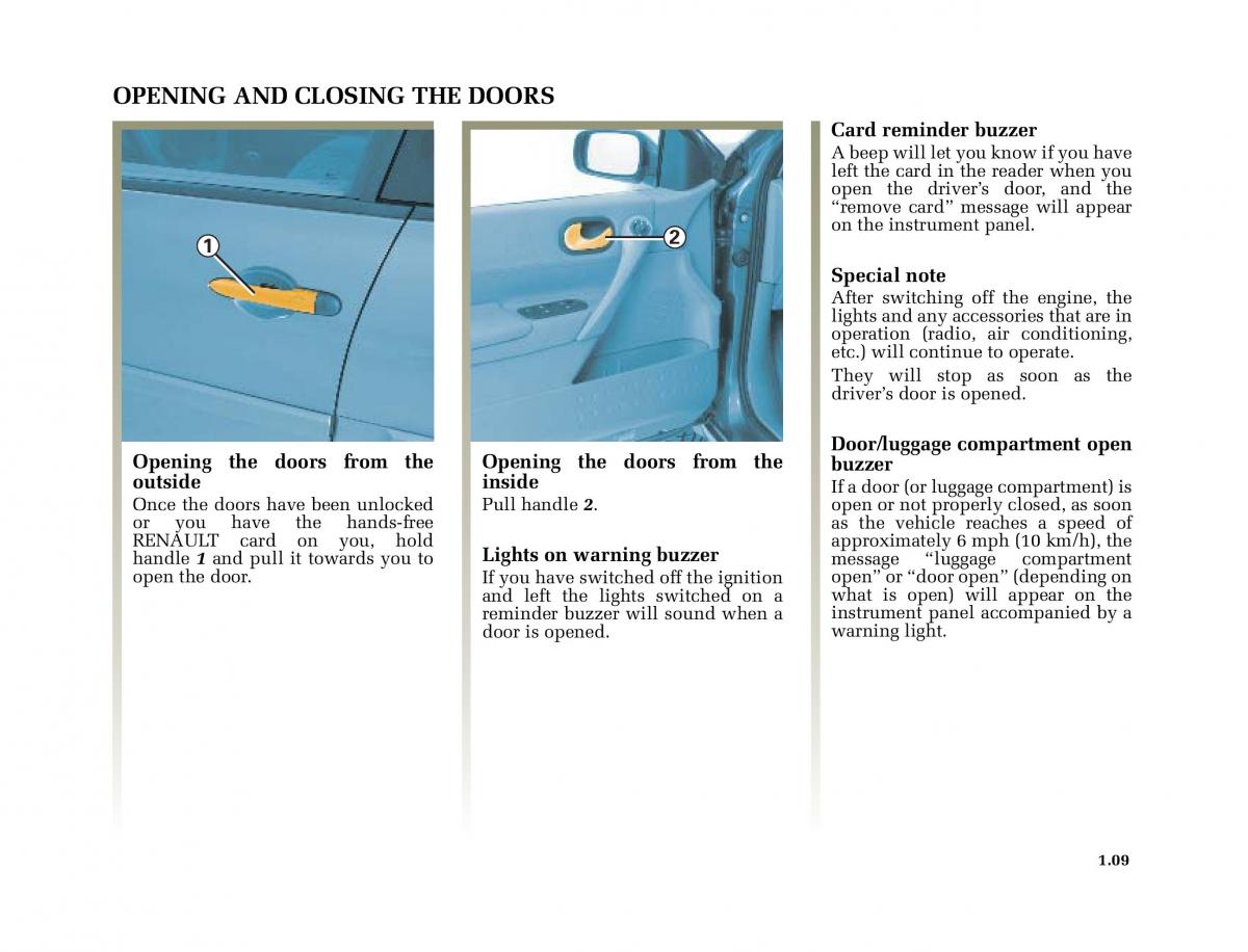 Renault Megane II 2 owners manual / page 18