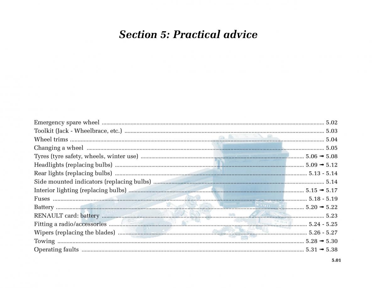 Renault Megane II 2 owners manual / page 188