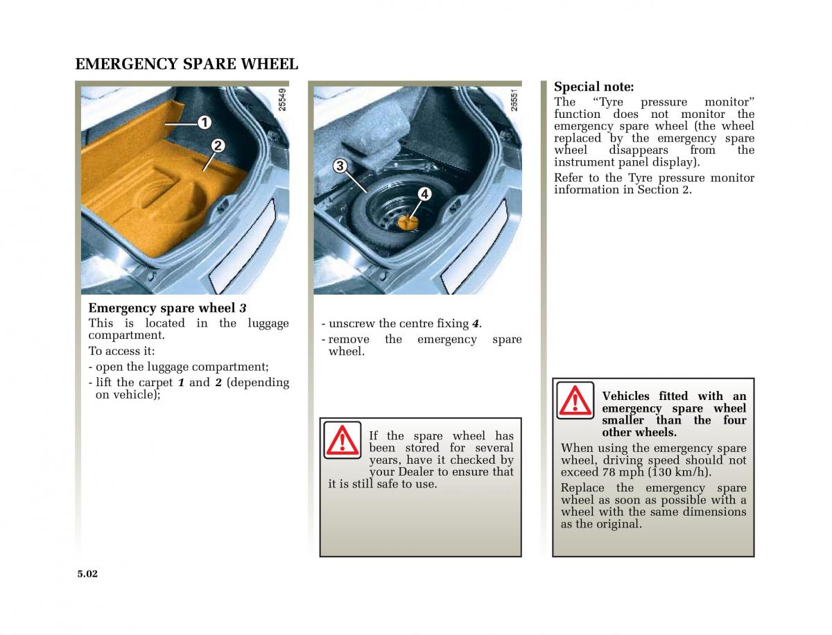 Renault Megane II 2 owners manual / page 189