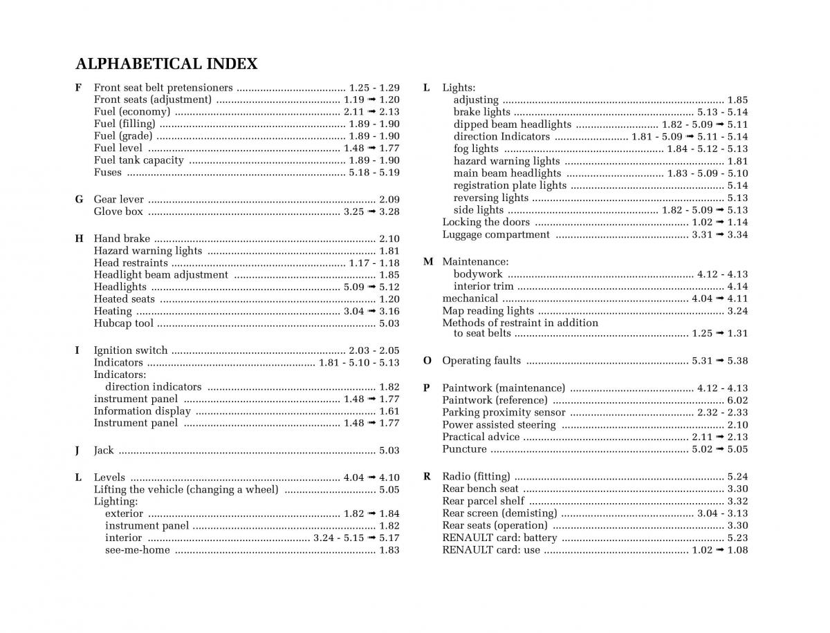 manual  Renault Megane II 2 owners manual / page 246