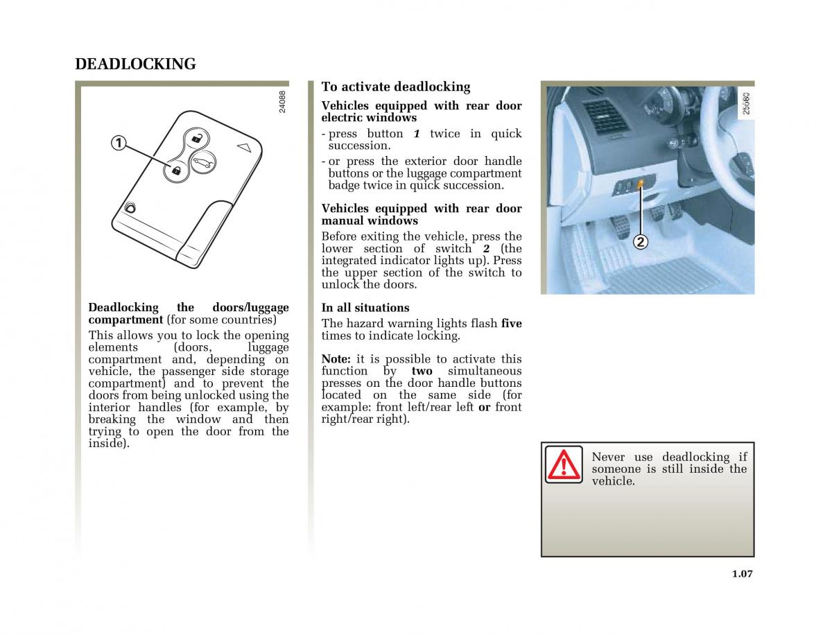 Renault Megane II 2 owners manual / page 16