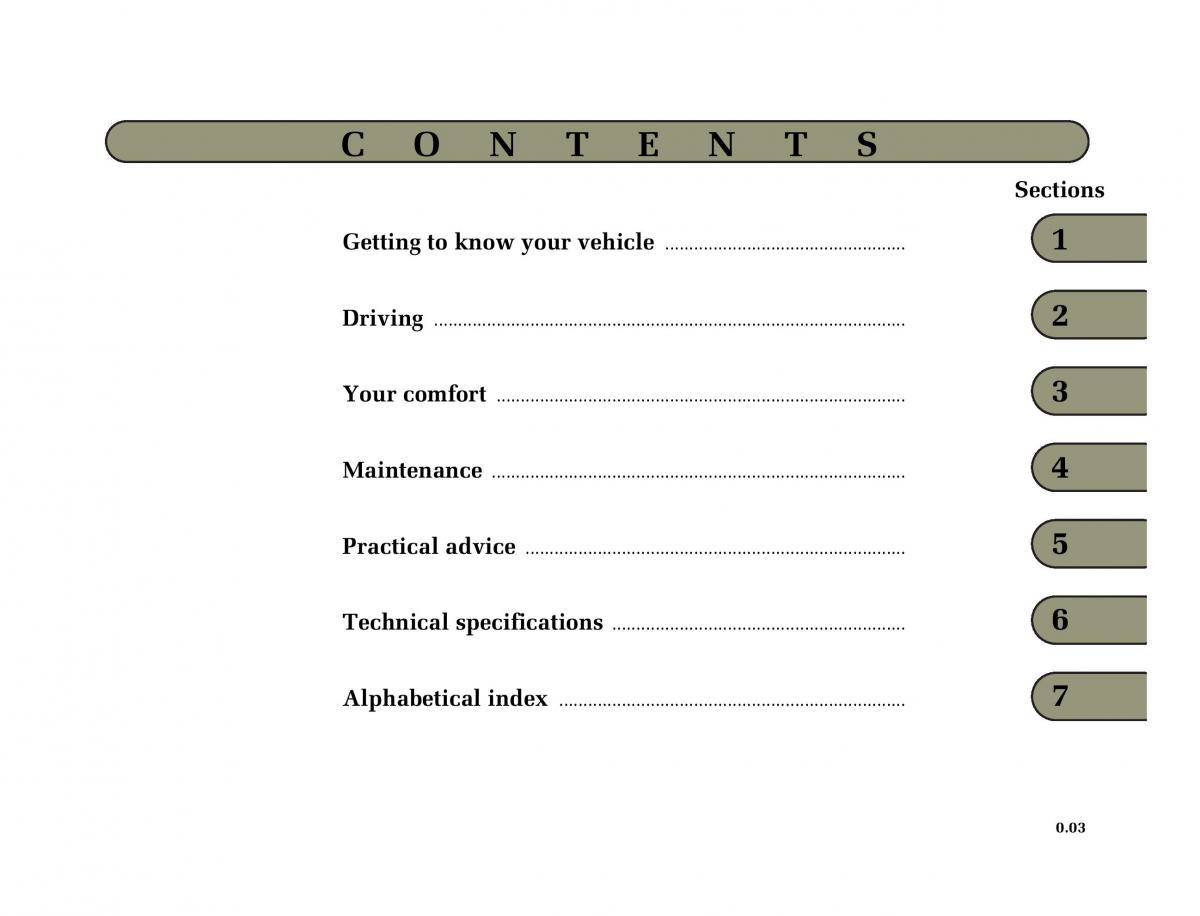 manual  Renault Megane II 2 owners manual / page 4