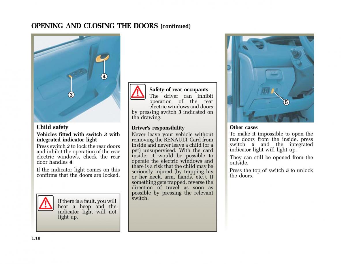 Renault Scenic II 2 owners manual / page 21