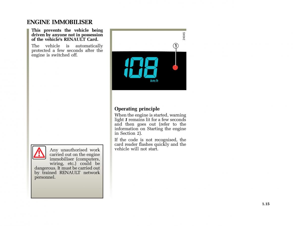 Renault Scenic II 2 owners manual / page 26