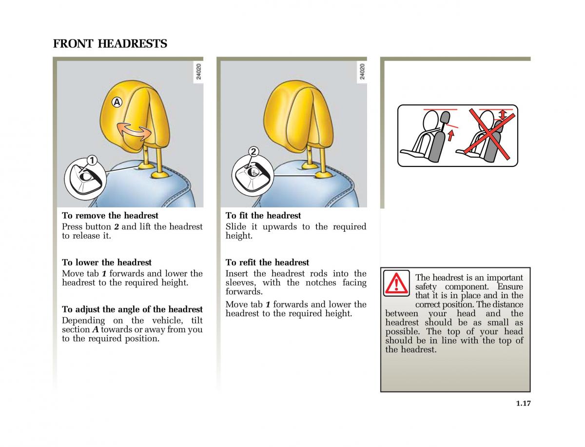 Renault Scenic II 2 owners manual / page 28