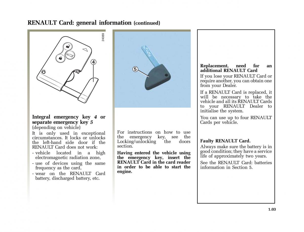 Renault Scenic II 2 owners manual / page 14