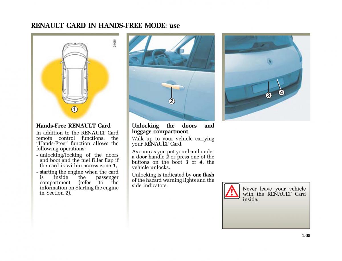 Renault Scenic II 2 owners manual / page 16