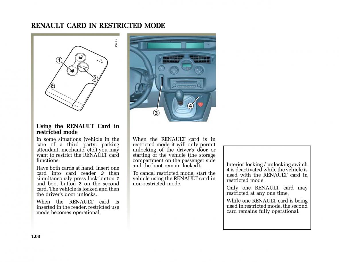 Renault Scenic II 2 owners manual / page 19