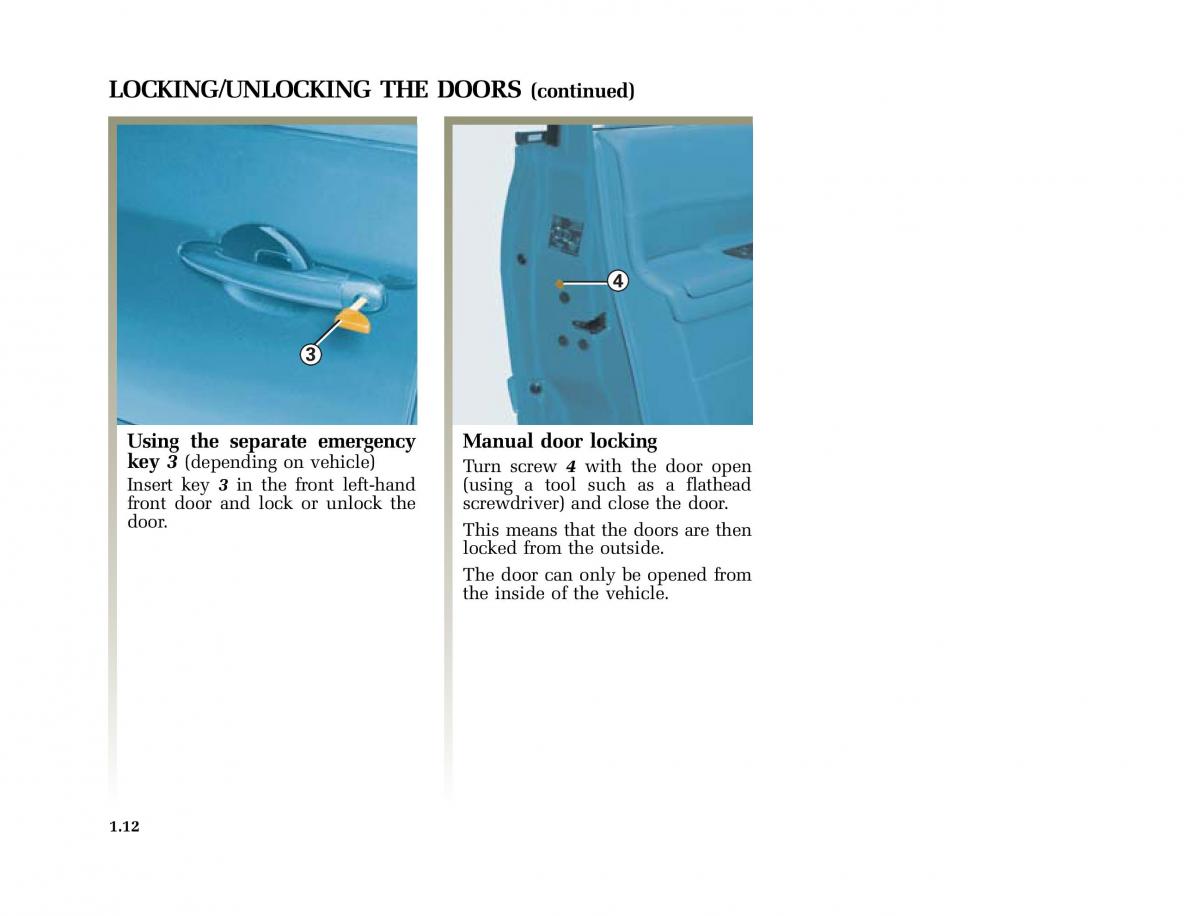 Renault Scenic II 2 owners manual / page 23