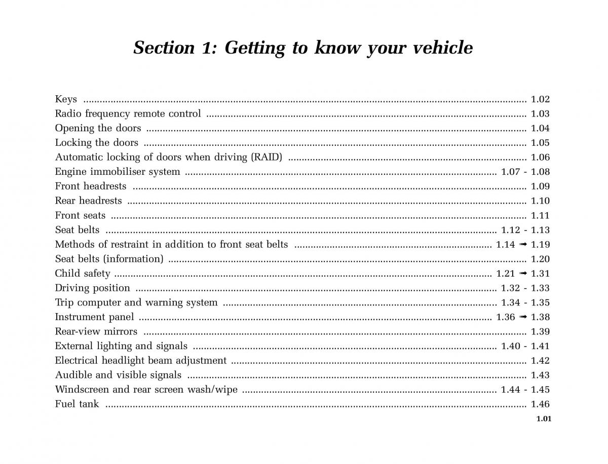 manual  Renault Twingo I 1 owners manual / page 6