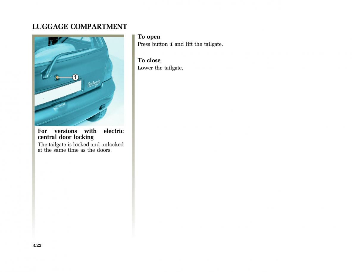 Renault Twingo I 1 owners manual / page 91
