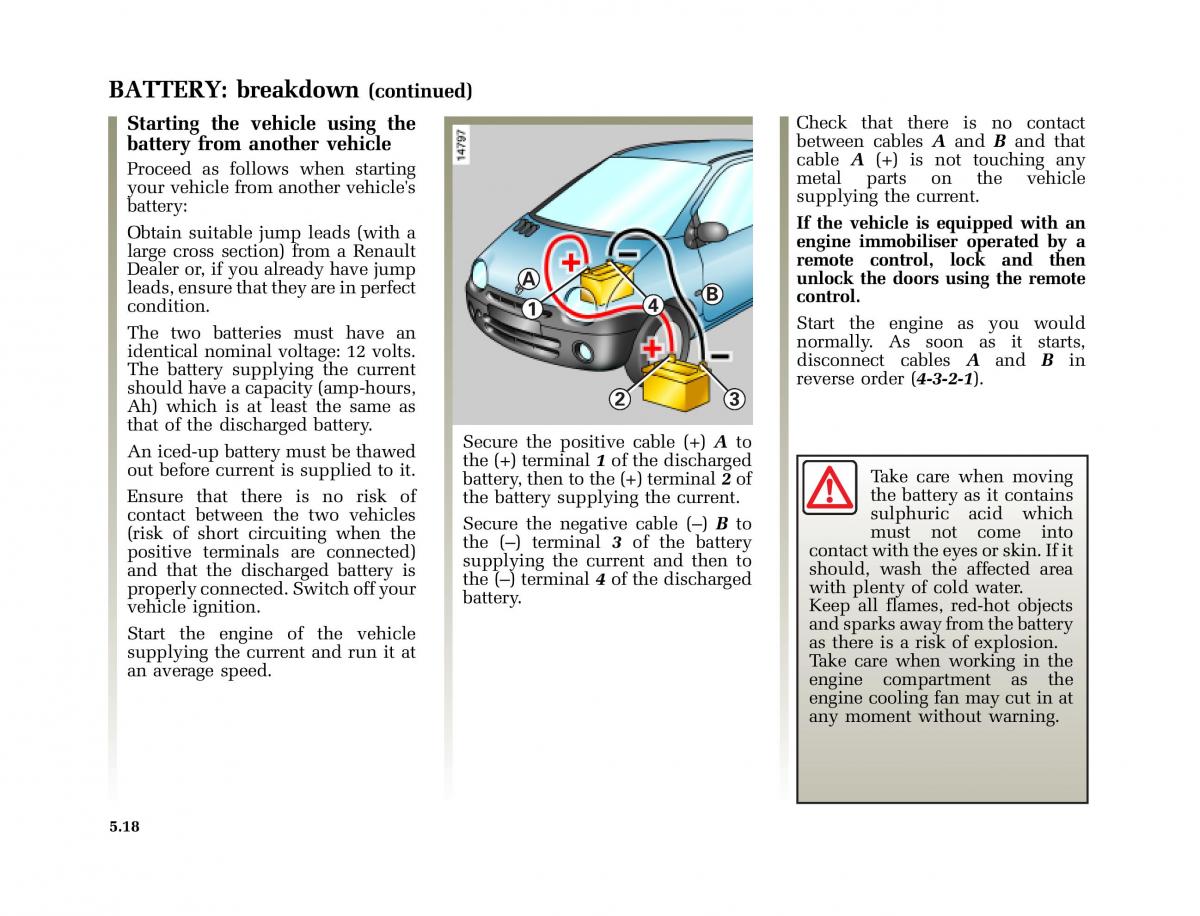 Renault Twingo I 1 owners manual / page 127