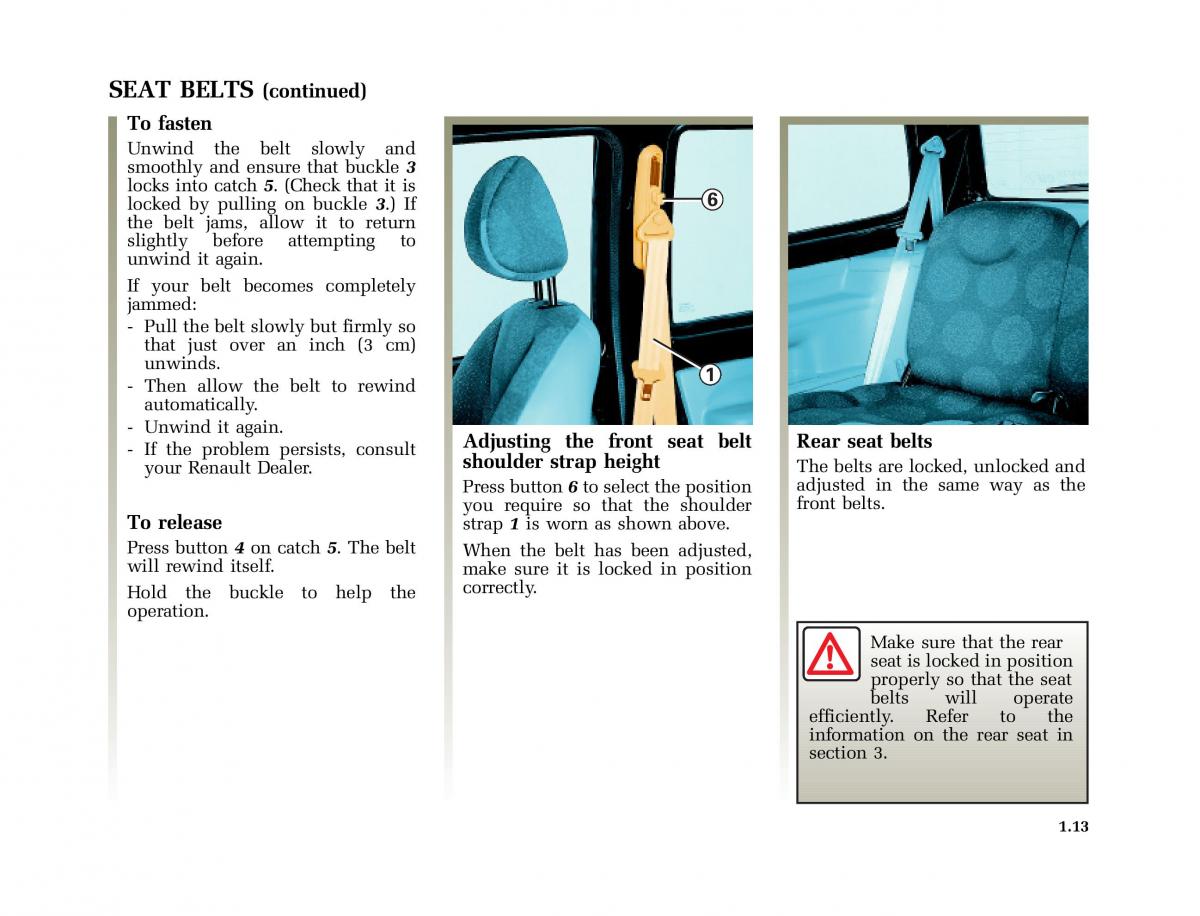 Renault Twingo I 1 owners manual / page 18