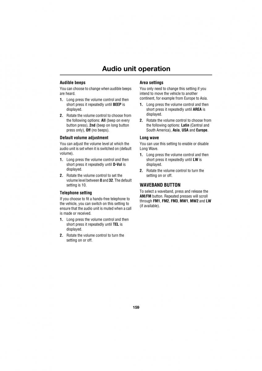Land Rover Defender III gen owners manual / page 8