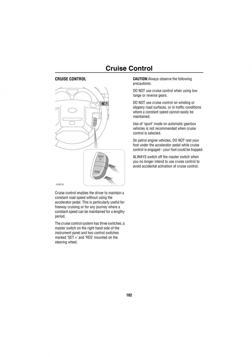 manual Land Rover Discovery Land Rover Discovery II 2 owners manual / page 95