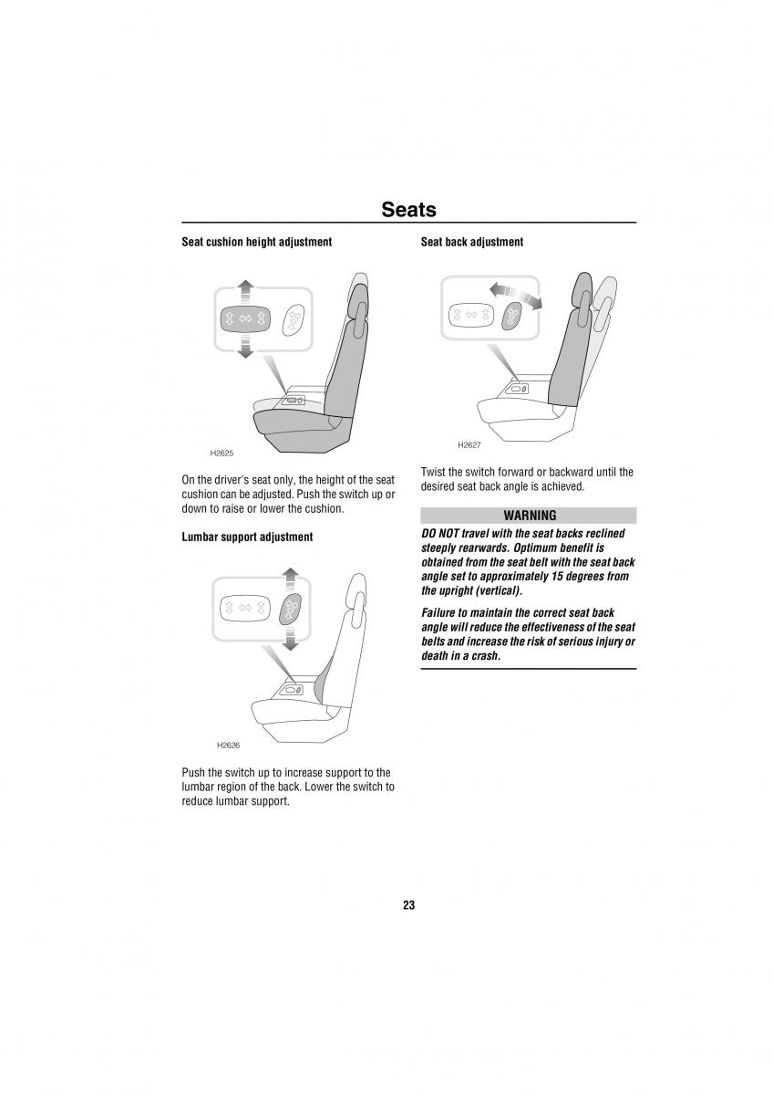 manual Land Rover Discovery Land Rover Discovery II 2 owners manual / page 16