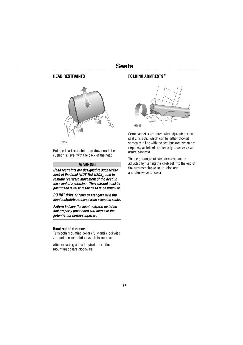 Land Rover Discovery II 2 owners manual / page 17