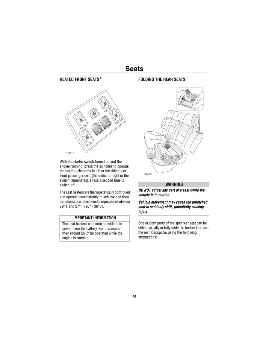 Land Rover Discovery II 2 owners manual / page 18