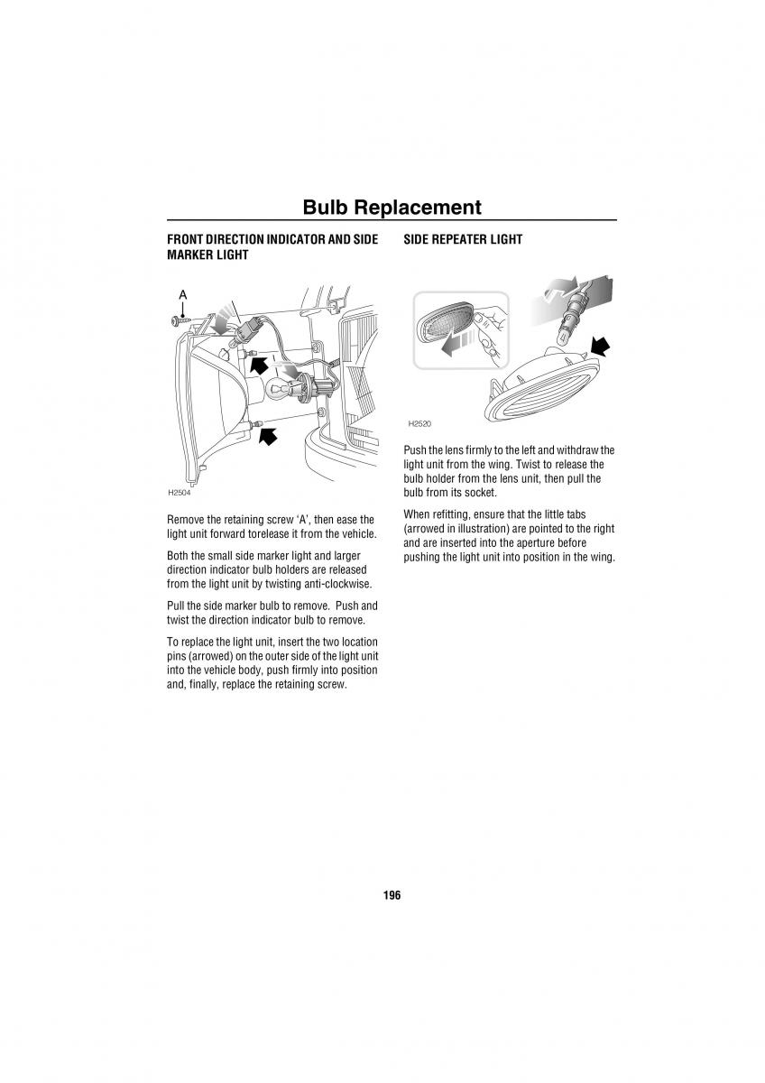 Land Rover Discovery II 2 owners manual / page 189