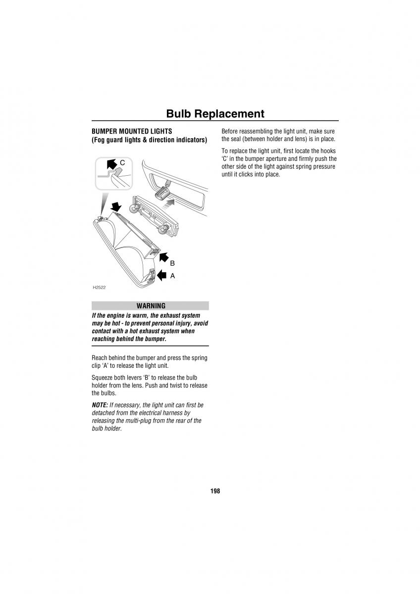 manual  Land Rover Discovery II 2 owners manual / page 191